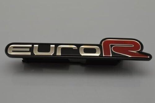 Honda Genuine Euro R Emblem SET Accord Acura TSX OEM 75731-SEA-R01 75732-SEA-901