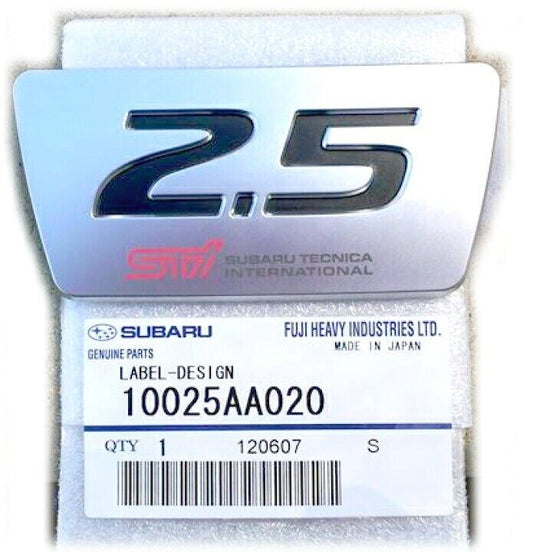 Genuine Subaru OEM 2.5  Decal WRX STi Forester Trunk Badge Emblem 10025AA020
