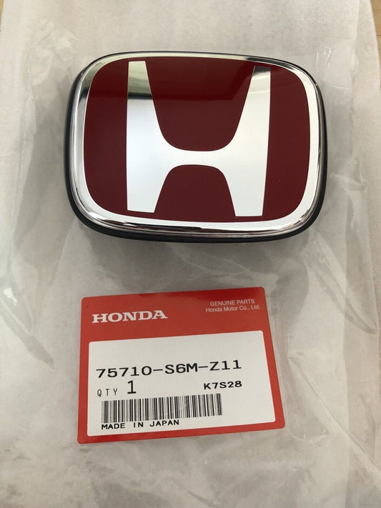 Honda Genuine Front Red H Emblem Integra DC5 Type R ACURA RSX 75710-S6M-Z11