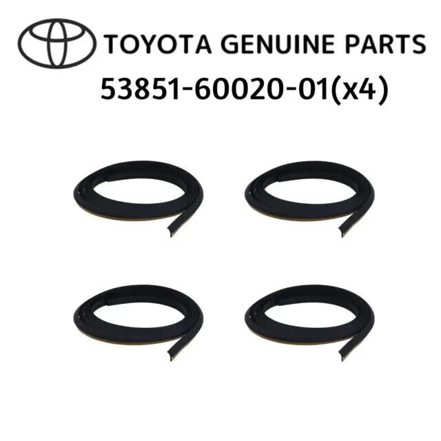 4Pcs Car Wheel Eyebrow Rubber Seal Kit Accessories 538516002001 / 53851 4Pcs Car Wheel Eyebrow Rubber Seal Kit Accessories 538516002001 / 53851