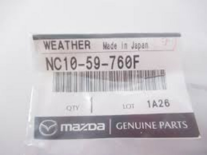 Genuine Mazda OEM Driver Side Door Weatherstrip 2002-2005 Miata NC10-59-760F