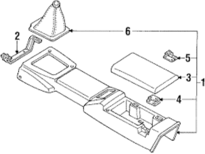 GENUINE MAZDA MIATA MX-5 Eunos Roadster NA8C Center Console LID Panel Cover Trim