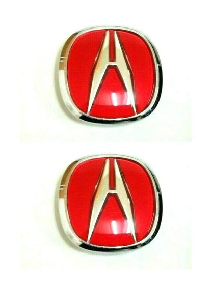 Genuine Honda Acura  RED A Emblem Front and Rear 97-01 Integra DC2 Type-R