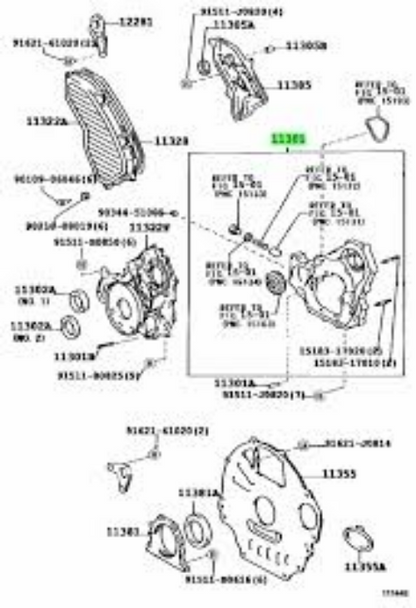 Genuine Toyota OEM LAND CRUISER 1HDFT 1HZ Oil Pump 11301-17030 F/S