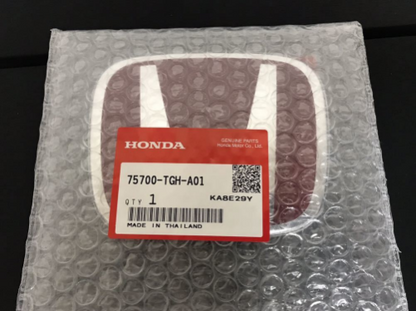 Genuine  Honda Civic Style 2pcs Front Rear Red Badge Emblem Hatch 2017-2021