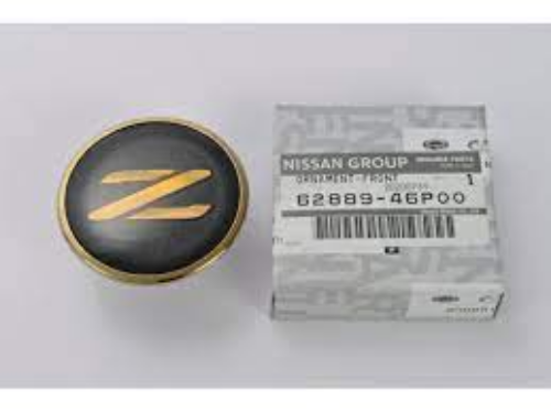 NISSAN OEM Fairlady Z Z32 HZ32 CZ32 300ZX Front Bonnet Hood Emblem Gold Budge