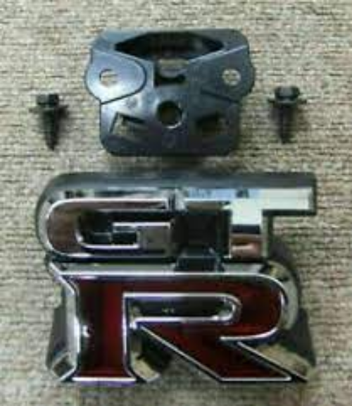 Genuine NISSAN OEM GT-R GTR R35 09-10 Front "GT-R" Emblem Badge Base Screw Set