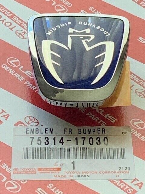 Toyota Genuine MR-S Blue Front Rear Emblem Set 75314-17030 75471-17130 Japan New