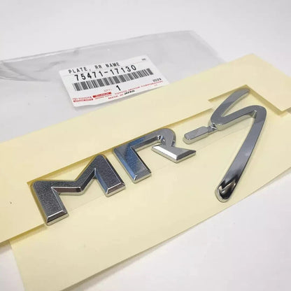 Genuine TOYOTA OEM MR2 Spyder MRS Rear Emblem Badge Chrome 75471-17130