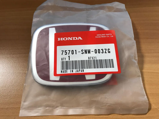 Honda Rear Red Emblem Genuine 06-11 CIVIC FD2 75701-SNW-003ZG OEM