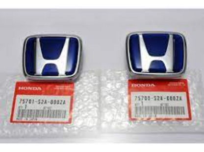 Genuine Honda OEM S2000 Front & Rear Emblem Badge AP1 AP2 Blue