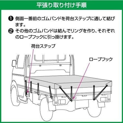 For Daihatsu Hijet Truck Green Truck Bed Cover Suzuki Carry Truck BONFORM