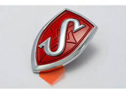 GENUINE NISSAN OEM S14 HOOD SHIELD EMBLEM RED 65892-80F05