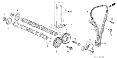 Genuine Honda OEM Acura Timing Chain Guide 14520-PNA-003