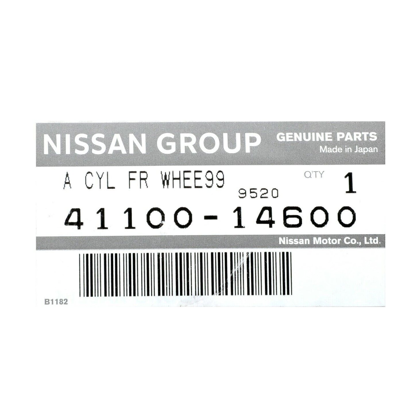 Genuine Nissan OEM DATSUN SR311 ROADSTER INNER DISC BRAKE CALIPER 41100-14600