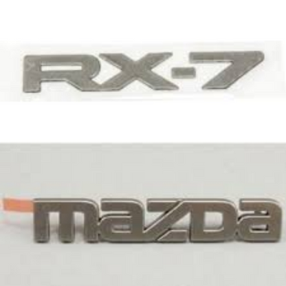 GENUINE MAZDA OEM RX-7 RX7 FD3S FC3S FC3C REAR EMBLEM SET BADGE ORNAMENT