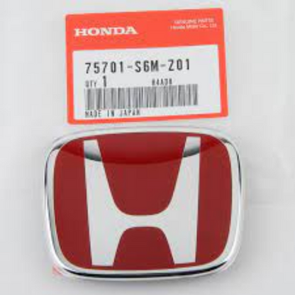 Genuine Honda OEM RSX Acura DC5 JDM RED H Type R REAR Emblem TSX CL9 FiT GD1