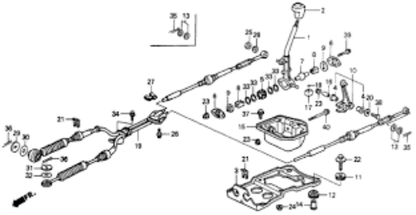 Genuine Honda OEM Acura Shift Cable Retainer Clip 54357-SF1-003