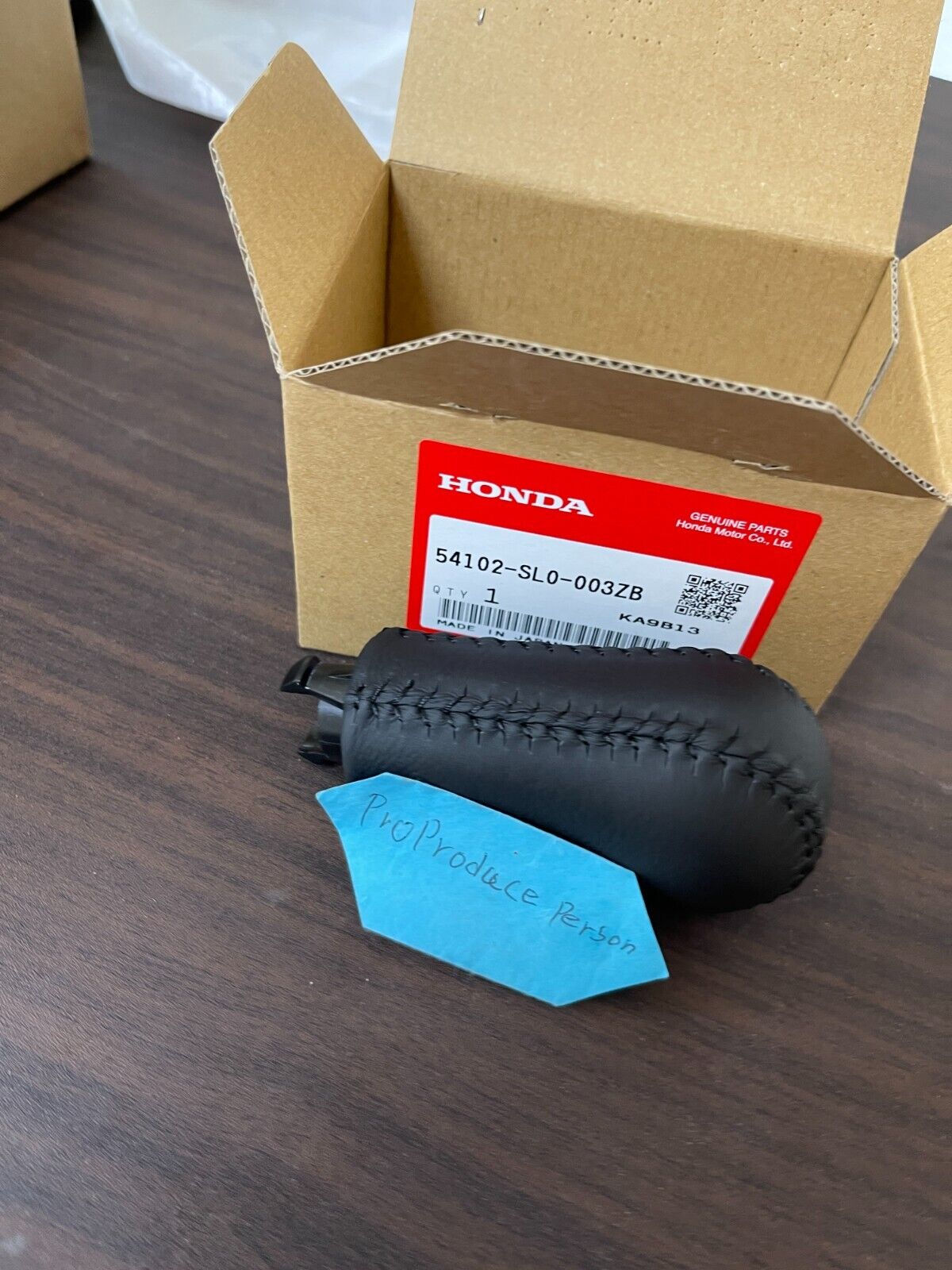 GENUINE HONDA ACURA NSX NA1 NA2 Manual Black Leather Shift Knob 54102-SL0-003ZB