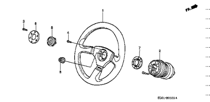 HONDA Genuine NSX-R NA1 NA2 78515-SL0-Z01 Steering Ring