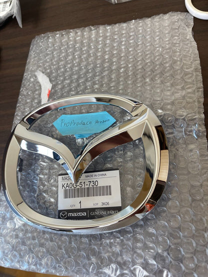 Genuine MAZDA OEM 16-19 CX-5 CX-9 CHROME FRONT GRILLE EMBLEM 2016 2017 2018 2019