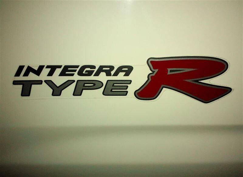 Genuine Honda TYPE R Side & Rear Decals Stickers Acura Integra Black Outline OEM