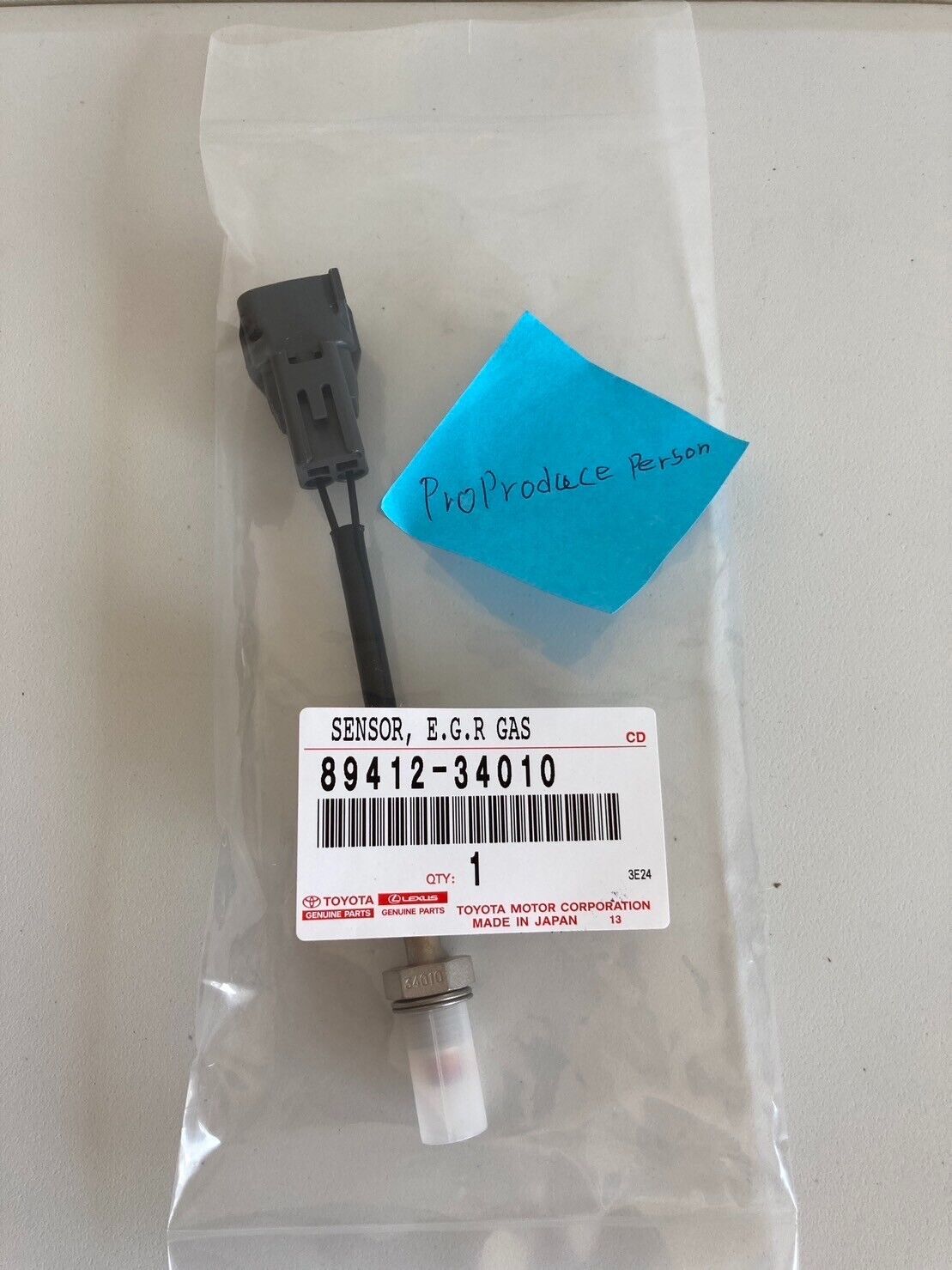 Genuine TOYOTA Tacoma Valve Temperature Sensor 4Runner EGR 89412-34010