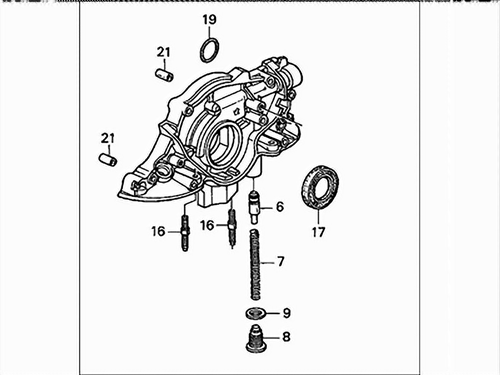 Genuine Honda Civic Oil Pump 15100-P7A-013 OE 96-00 del Sol D16Y5,7,8 1.6 D16B5