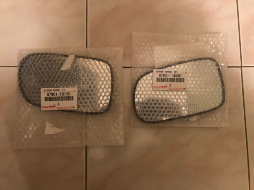 Genuine TOYOTA OEM SUPRA JZA80 Side View Door Mirror Glass Left Right Set