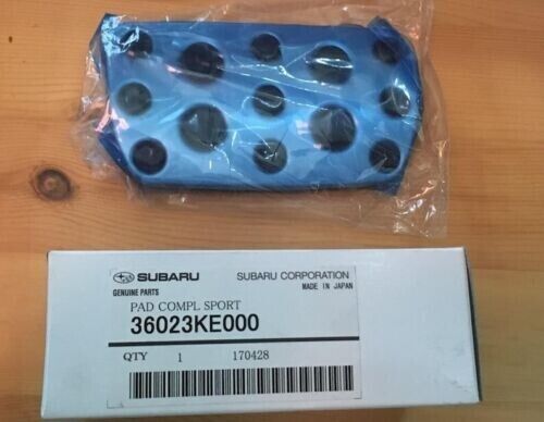 Subaru Genuine Brake & Gas Aluminum Pedal Pad Cover 36023KE000 36024FA001 New