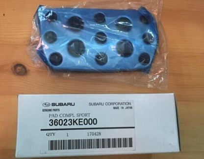 Subaru Genuine Brake & Gas Aluminum Pedal Pad Cover 36023KE000 36024FA001 New