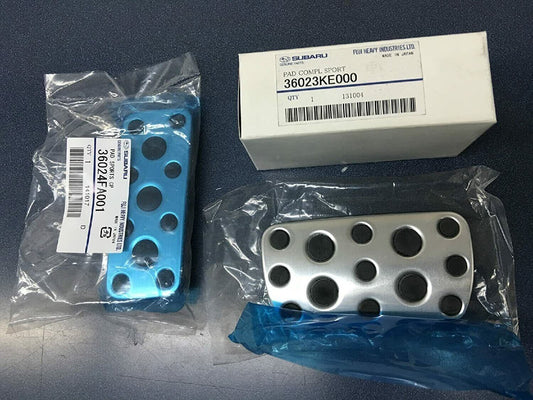 Subaru Genuine Brake & Gas Aluminum Pedal Pad Cover 36023KE000 36024FA001 New
