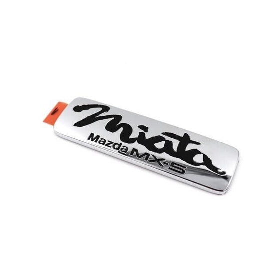 Genuine Mazda OEM 1990-1997 Miata Rear Chrome Emblem w/ Black Lettering
