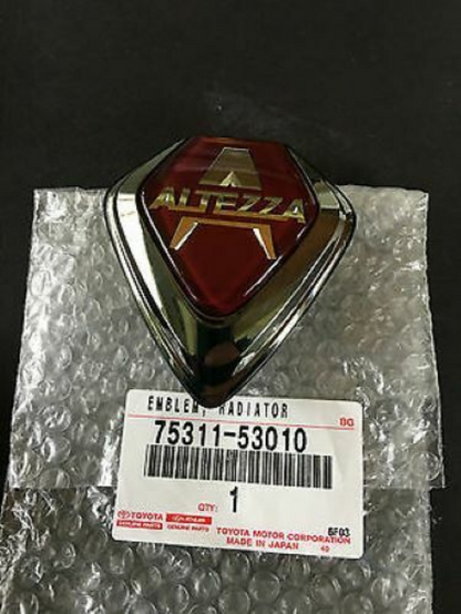 Genuine Toyota OEM IS300 2000-05 Lexus Front Grill Altezza Emblem Red Badge