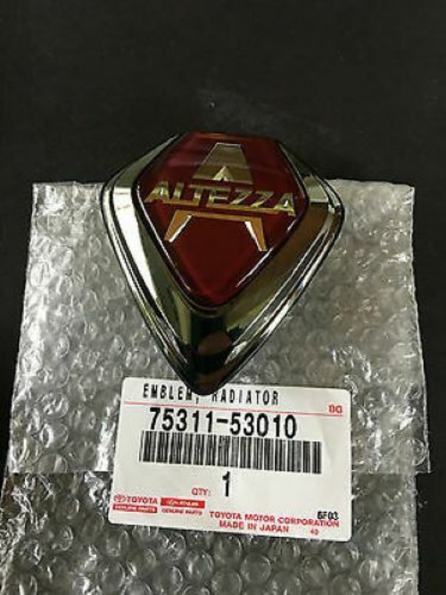 Genuine Toyota OEM IS300 2000-05 Lexus Front Grill Altezza Emblem Red Badge