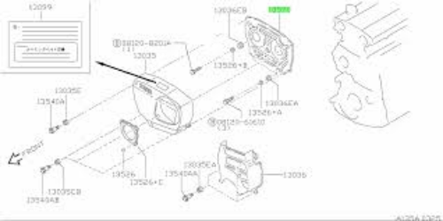 Nissan OEM RB26DETT Timing Belt Backing Plate for R32 R33 R34 GTR 13570-05U00