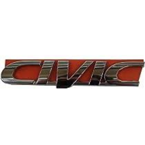 Genuine Honda Civic Emblem Badge Rear Trunk Lid Chrome Logo - Premium Adhesive