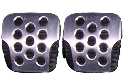Genuine Nissan 46531-AB000 x2 Aluminum Clutch & Brake Pedal Pad Cover