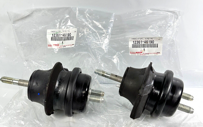 Genuine TOYOTA 98-05 LEXUS IS300 GS300 2JZ Engine Mount Set 12361-46190 x2 NEW
