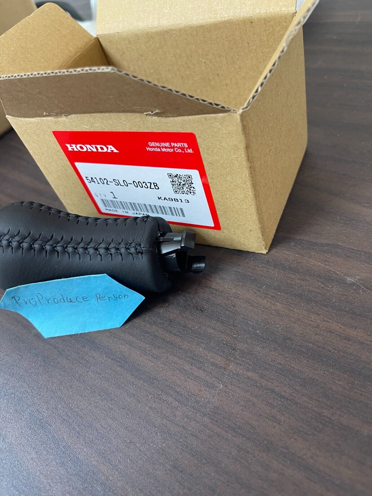 GENUINE HONDA ACURA NSX NA1 NA2 Manual Black Leather Shift Knob 54102-SL0-003ZB