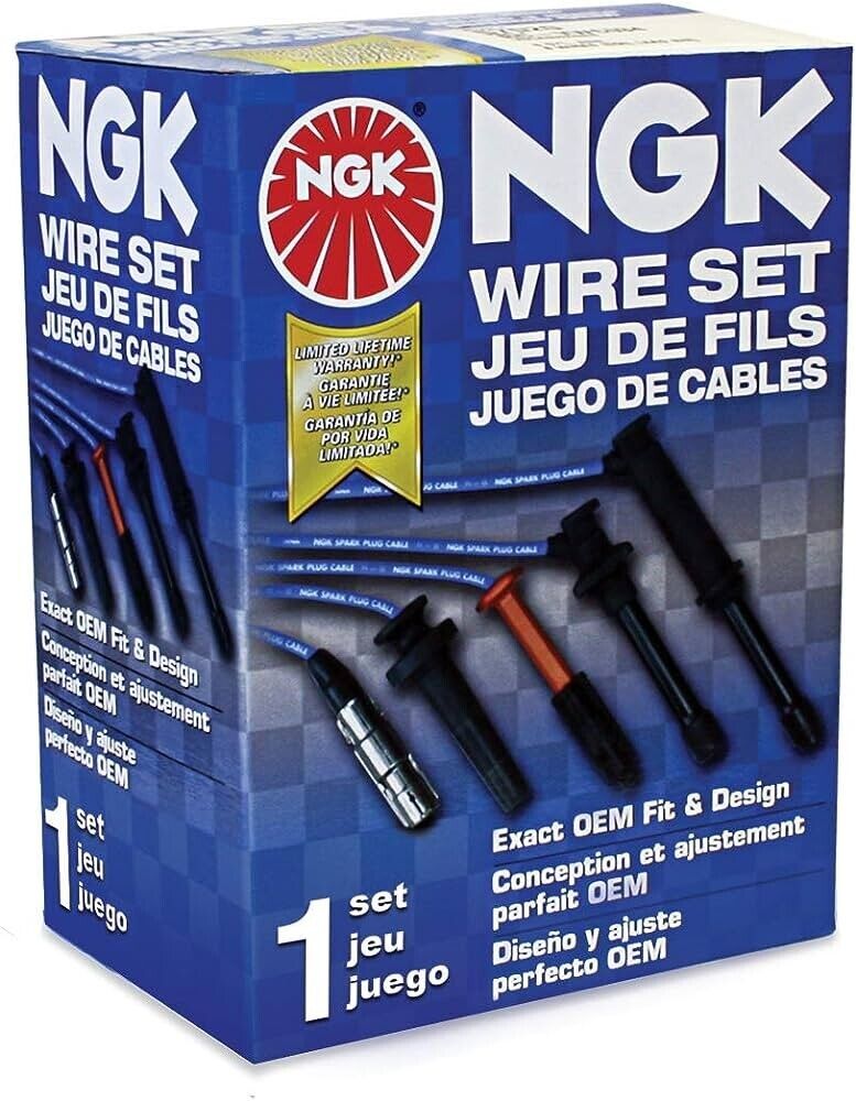 NGK OEM 8028 RC-HE73 Spark Plug Wire Set for CH74122 9819 96830 9507 86830 7518